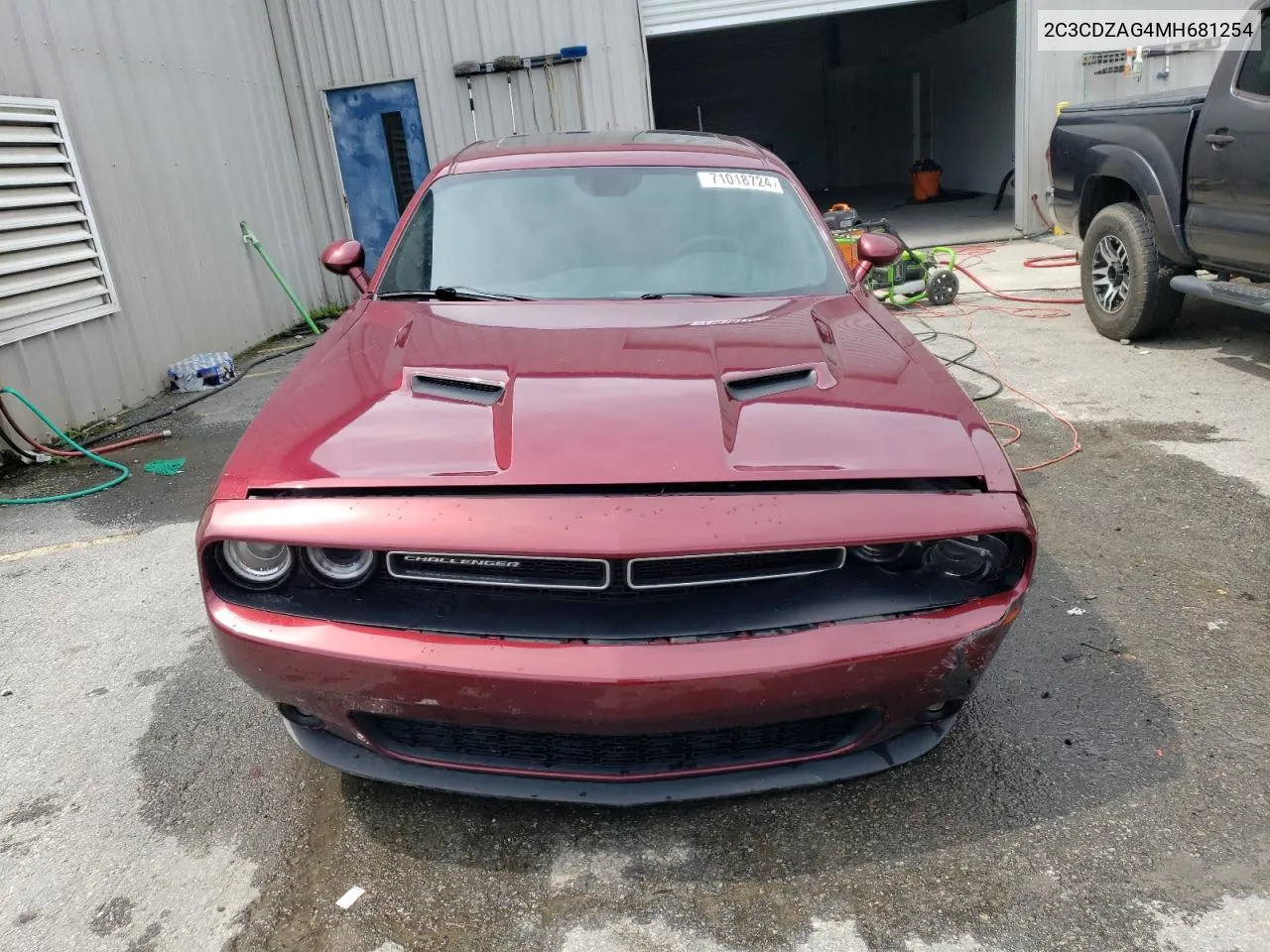 2021 Dodge Challenger Sxt VIN: 2C3CDZAG4MH681254 Lot: 71018724