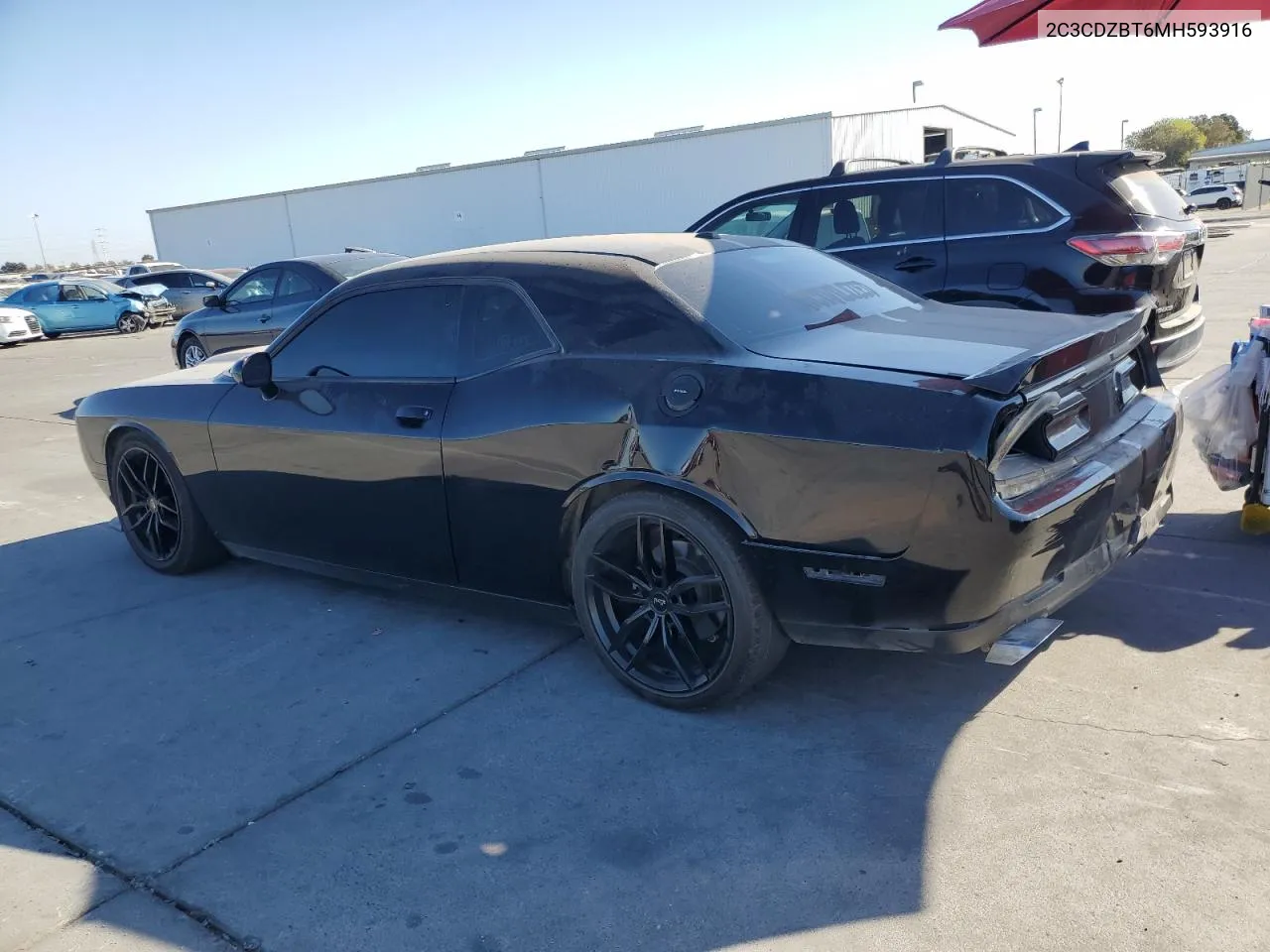 2021 Dodge Challenger R/T VIN: 2C3CDZBT6MH593916 Lot: 71294554