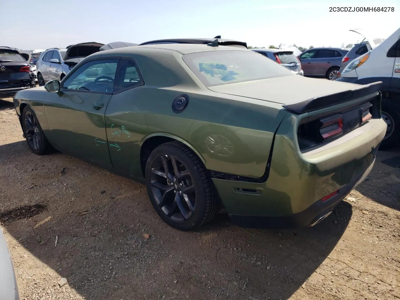 2021 Dodge Challenger Gt VIN: 2C3CDZJG0MH684278 Lot: 71433084