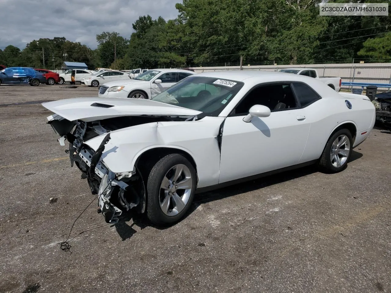 2021 Dodge Challenger Sxt VIN: 2C3CDZAG7MH631030 Lot: 71525264