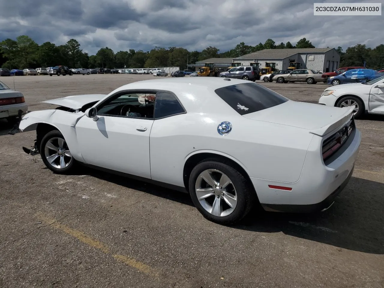 2021 Dodge Challenger Sxt VIN: 2C3CDZAG7MH631030 Lot: 71525264