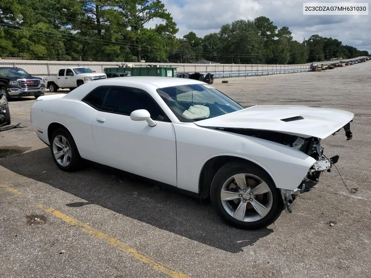 2021 Dodge Challenger Sxt VIN: 2C3CDZAG7MH631030 Lot: 71525264