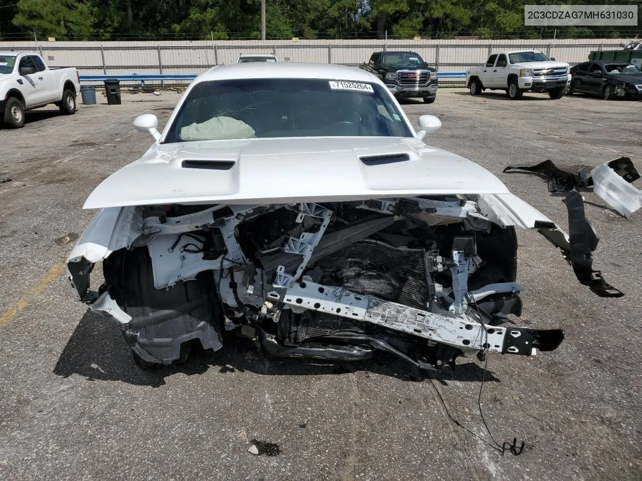 2021 Dodge Challenger Sxt VIN: 2C3CDZAG7MH631030 Lot: 71525264