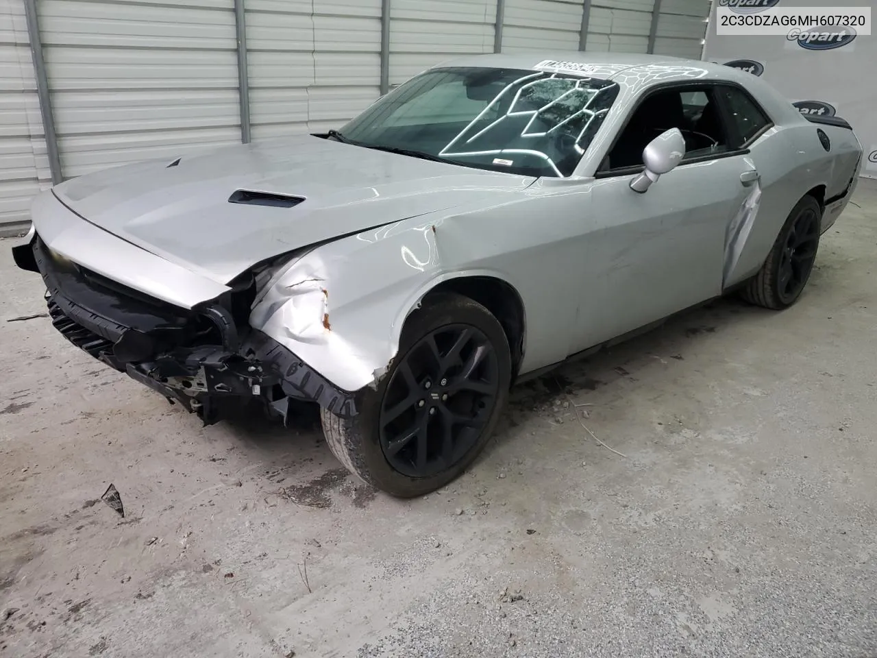 2021 Dodge Challenger Sxt VIN: 2C3CDZAG6MH607320 Lot: 71535834