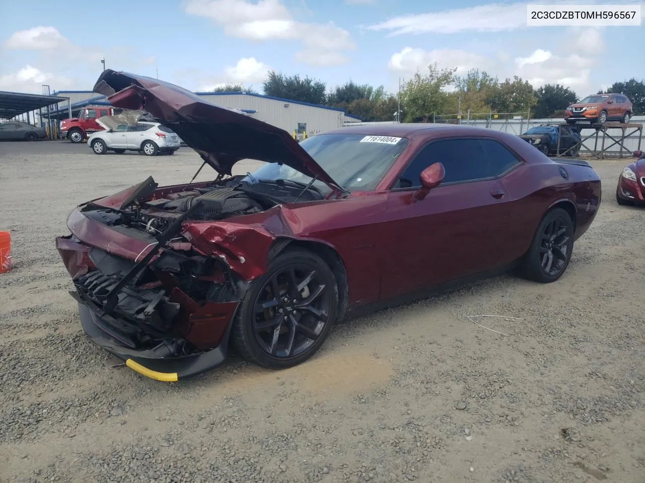 2021 Dodge Challenger R/T VIN: 2C3CDZBT0MH596567 Lot: 71614004