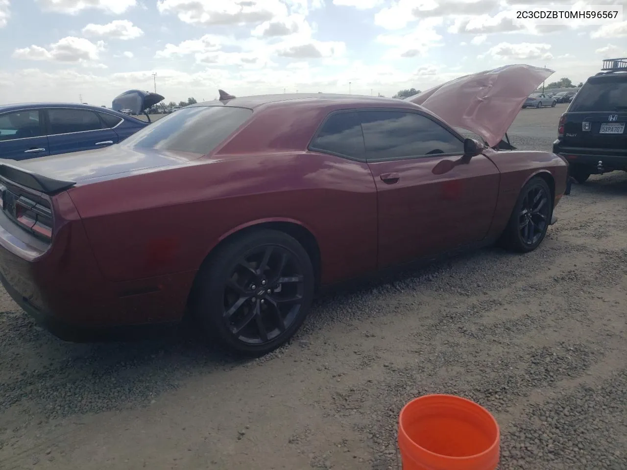 2021 Dodge Challenger R/T VIN: 2C3CDZBT0MH596567 Lot: 71614004