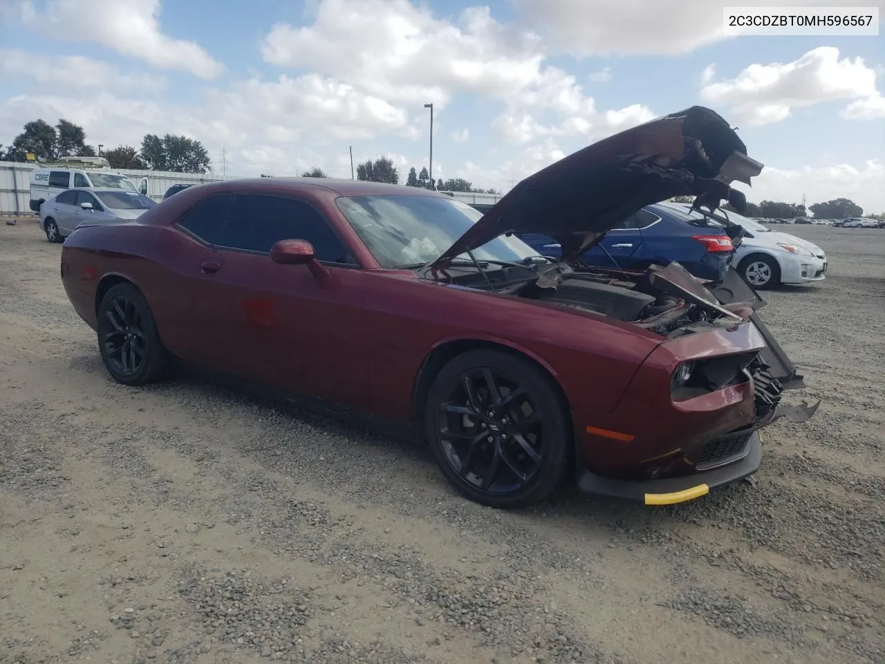 2021 Dodge Challenger R/T VIN: 2C3CDZBT0MH596567 Lot: 71614004