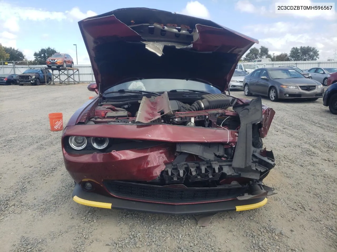 2021 Dodge Challenger R/T VIN: 2C3CDZBT0MH596567 Lot: 71614004