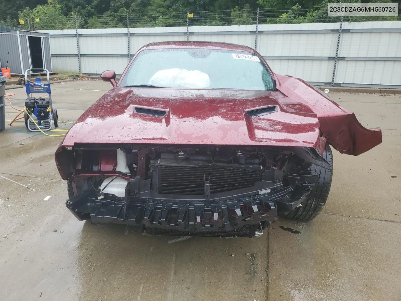 2021 Dodge Challenger Sxt VIN: 2C3CDZAG6MH560726 Lot: 71675704