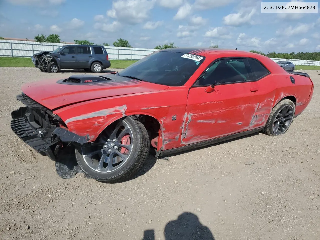 2021 Dodge Challenger R/T Scat Pack VIN: 2C3CDZFJ7MH664873 Lot: 71893054