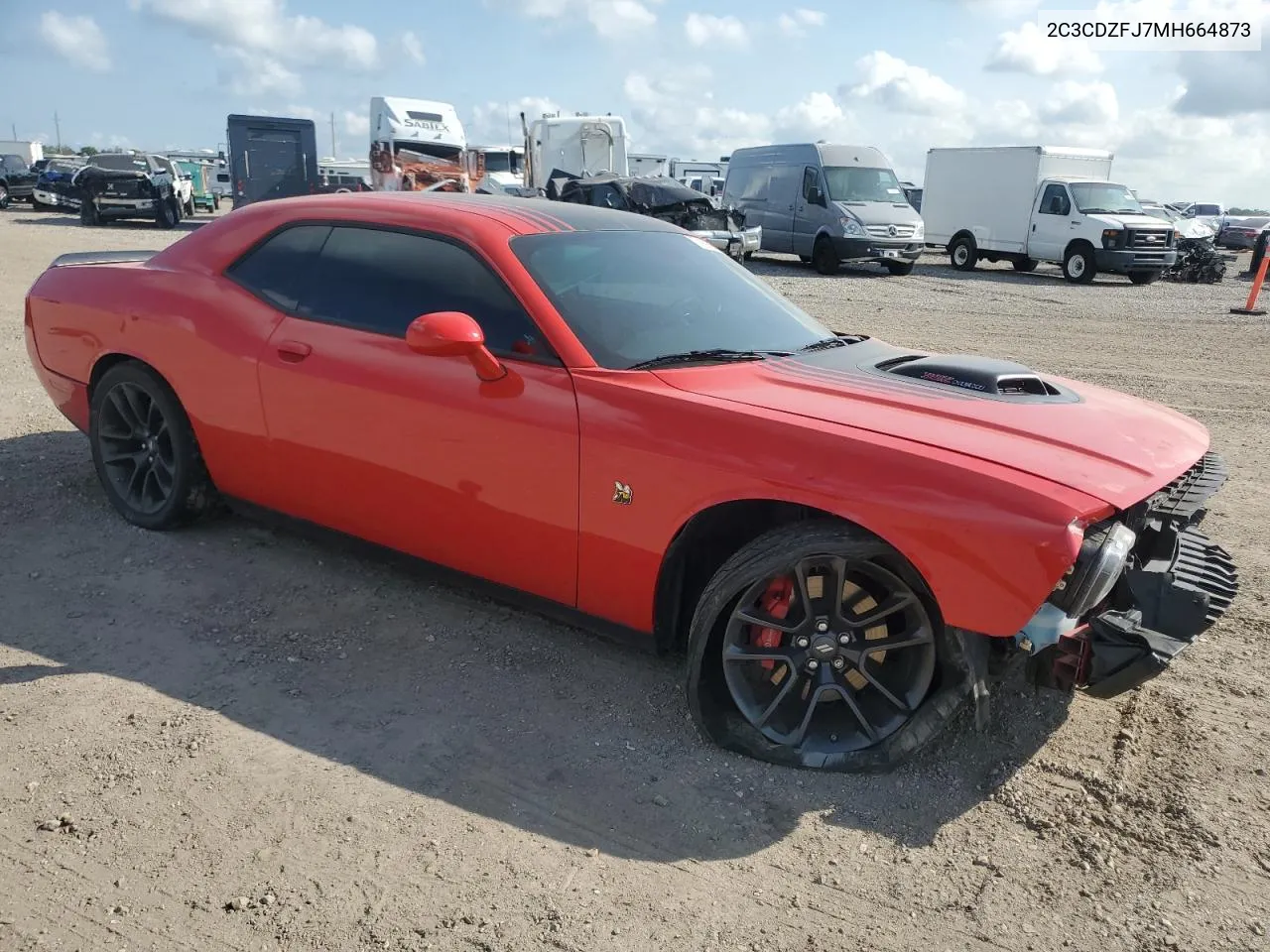 2021 Dodge Challenger R/T Scat Pack VIN: 2C3CDZFJ7MH664873 Lot: 71893054