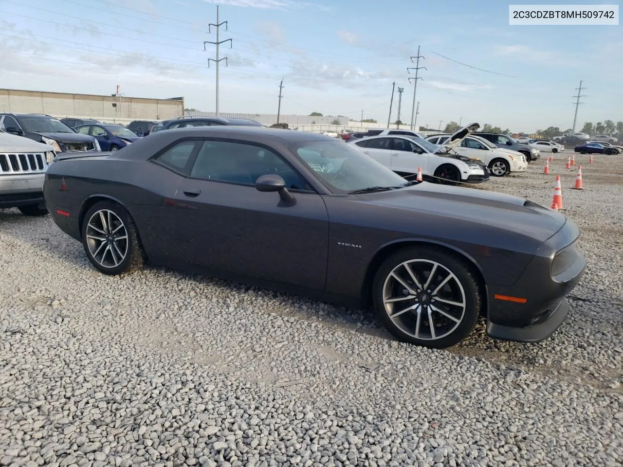 2021 Dodge Challenger R/T VIN: 2C3CDZBT8MH509742 Lot: 71931454