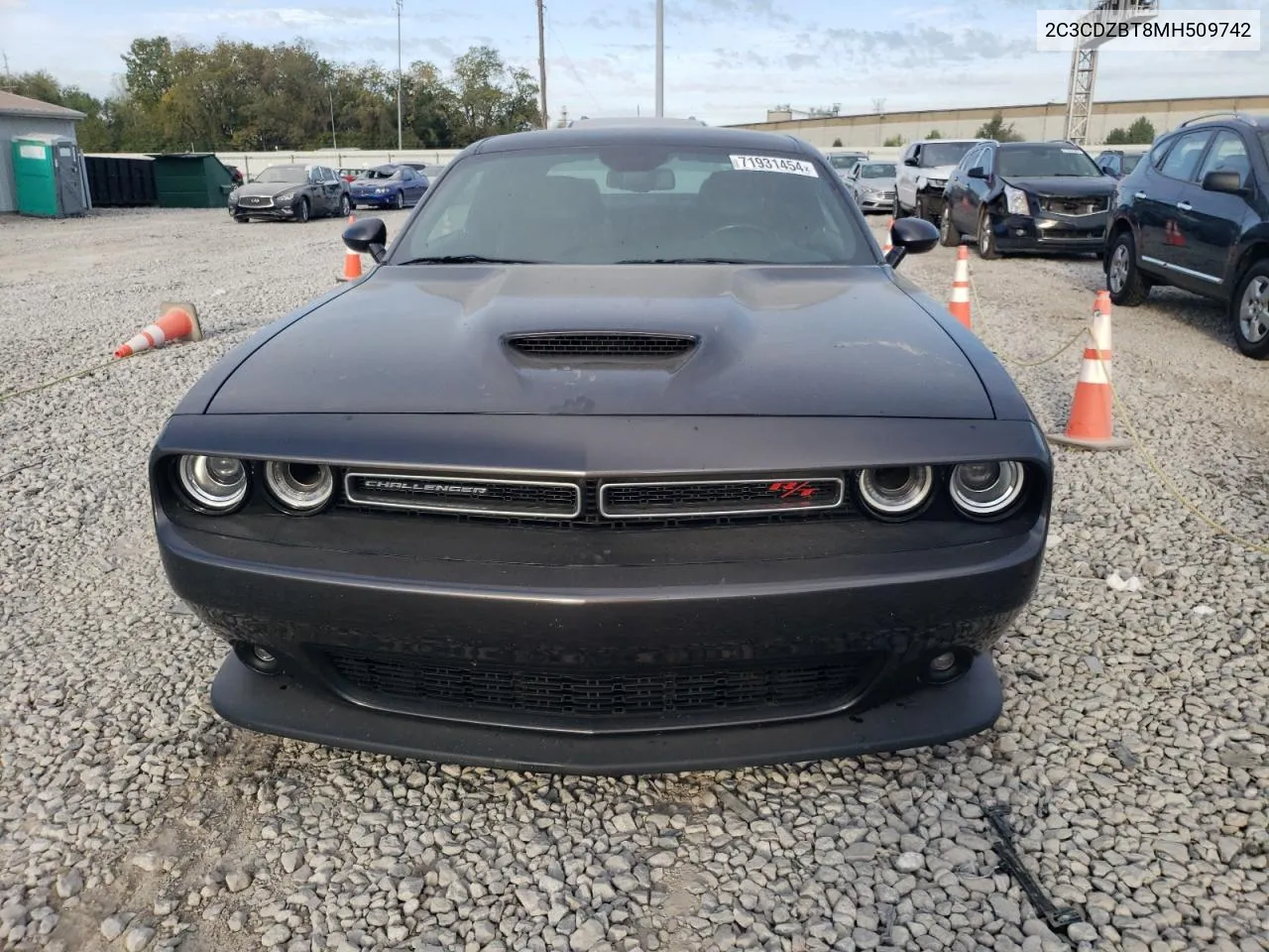 2021 Dodge Challenger R/T VIN: 2C3CDZBT8MH509742 Lot: 71931454