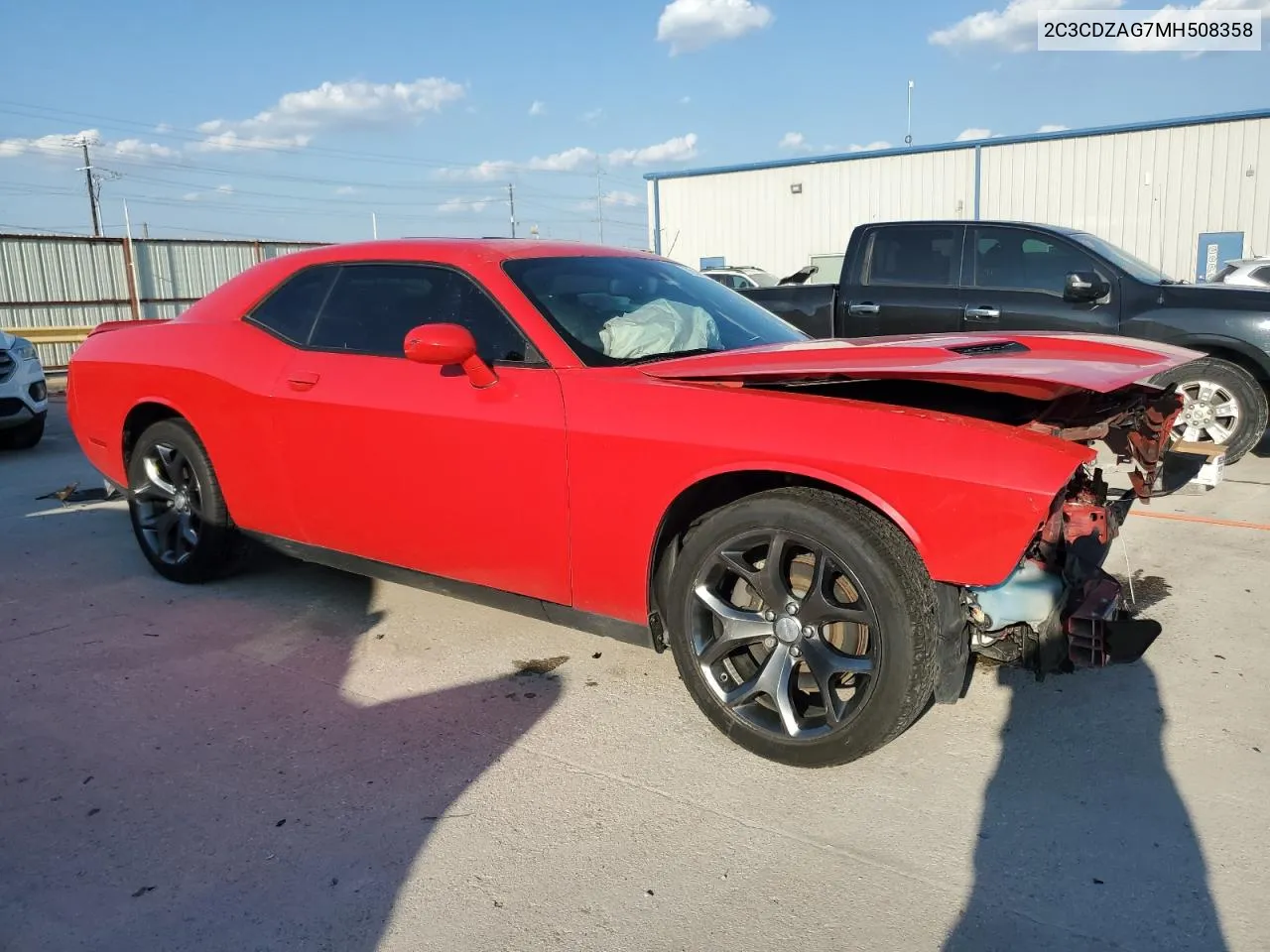 2021 Dodge Challenger Sxt VIN: 2C3CDZAG7MH508358 Lot: 72187254