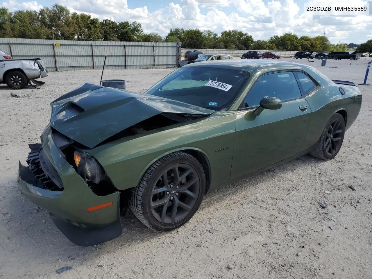 2021 Dodge Challenger R/T VIN: 2C3CDZBT0MH635559 Lot: 72270064