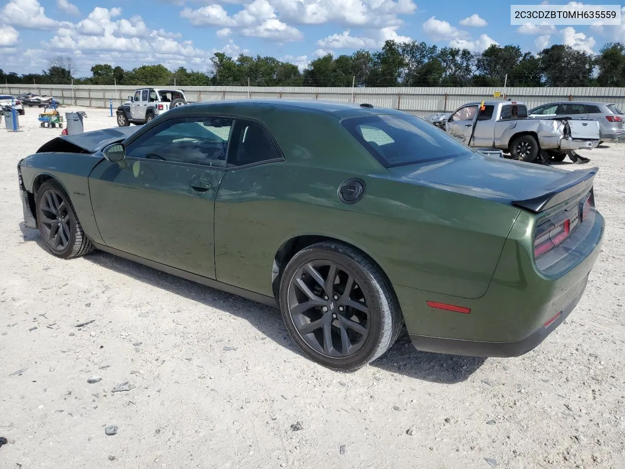 2021 Dodge Challenger R/T VIN: 2C3CDZBT0MH635559 Lot: 72270064