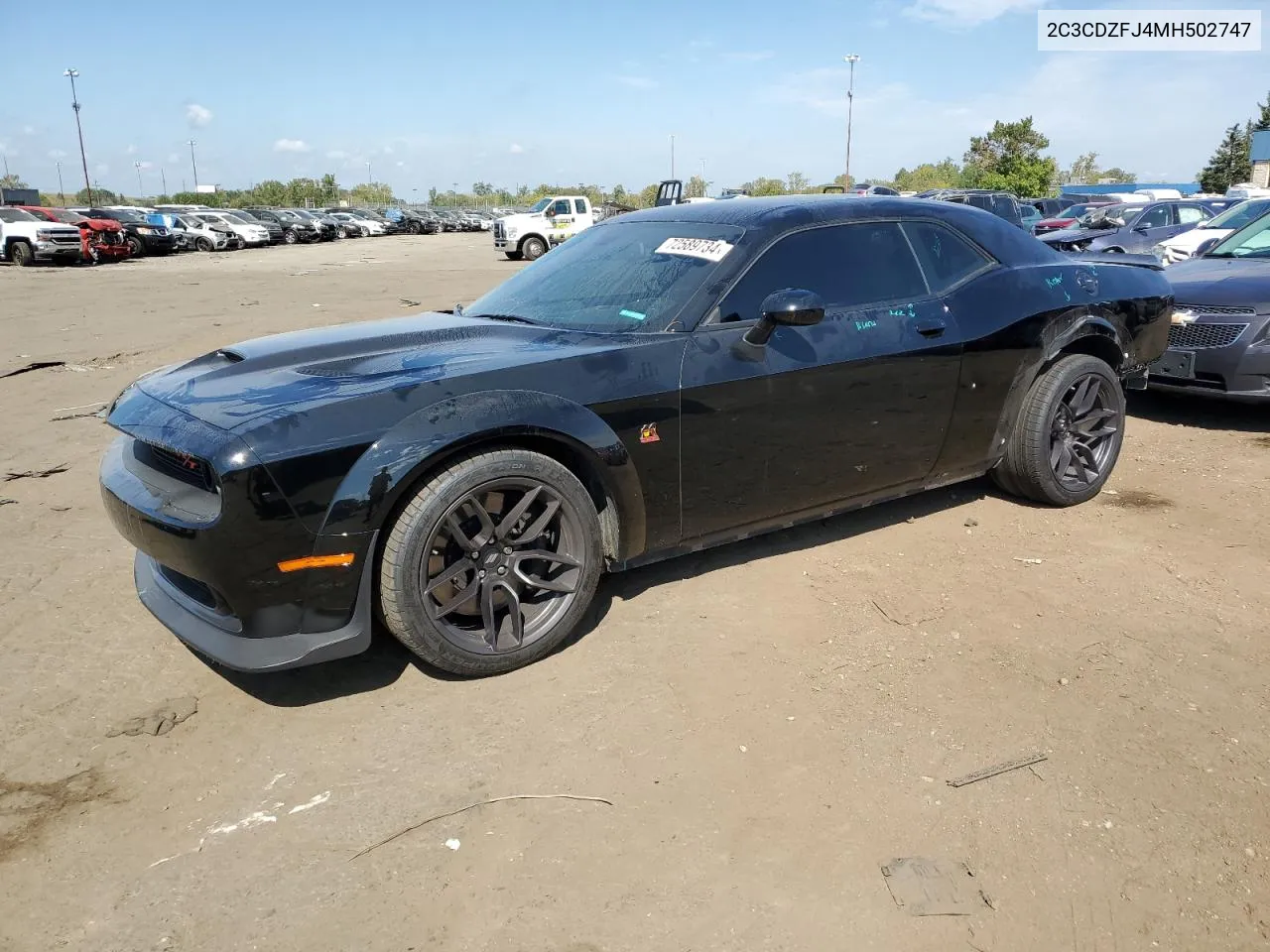 2021 Dodge Challenger R/T Scat Pack VIN: 2C3CDZFJ4MH502747 Lot: 72589734