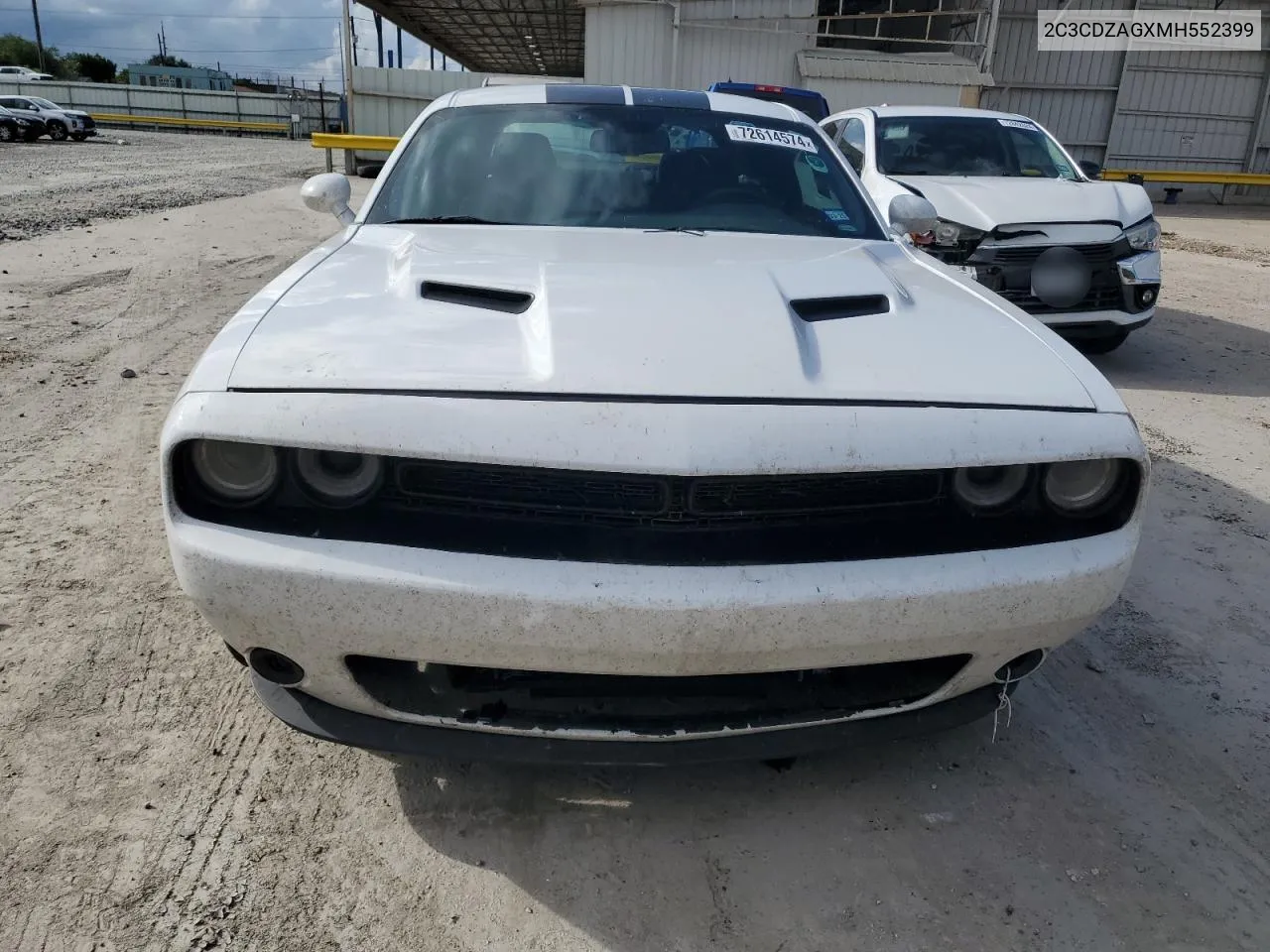 2021 Dodge Challenger Sxt VIN: 2C3CDZAGXMH552399 Lot: 72614574