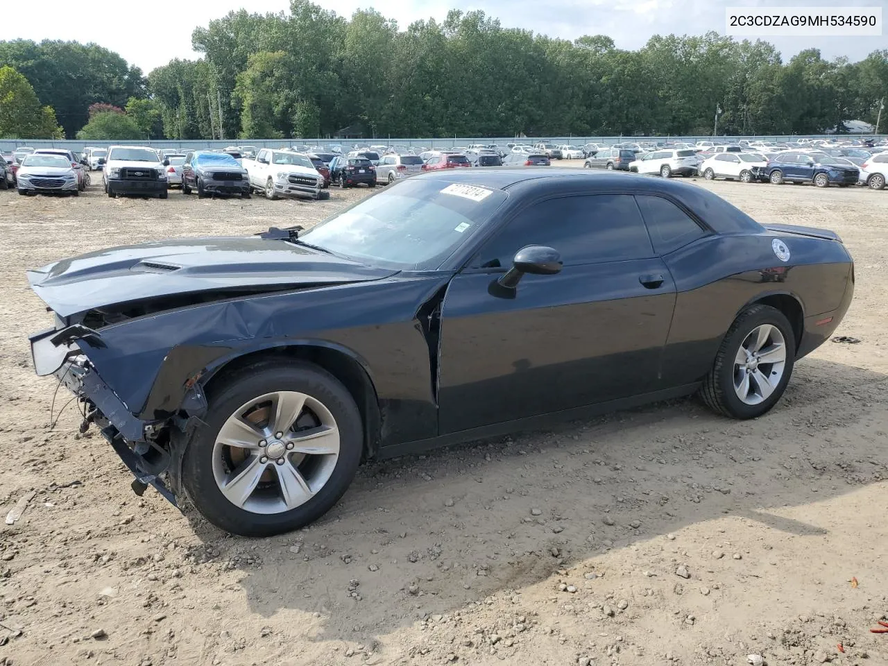 2021 Dodge Challenger Sxt VIN: 2C3CDZAG9MH534590 Lot: 72773214