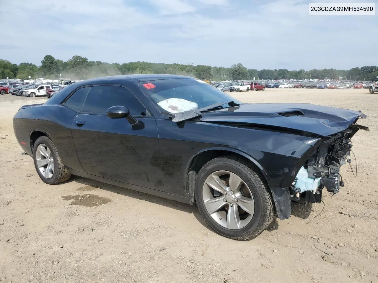 2021 Dodge Challenger Sxt VIN: 2C3CDZAG9MH534590 Lot: 72773214