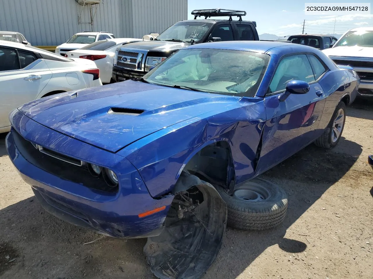 2021 Dodge Challenger Sxt VIN: 2C3CDZAG9MH547128 Lot: 72801074