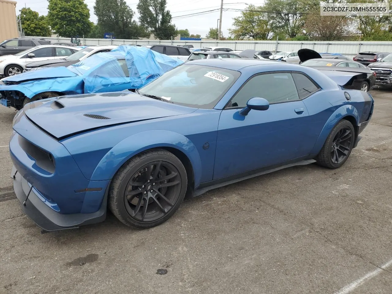 2021 Dodge Challenger R/T Scat Pack VIN: 2C3CDZFJ3MH555505 Lot: 72918354