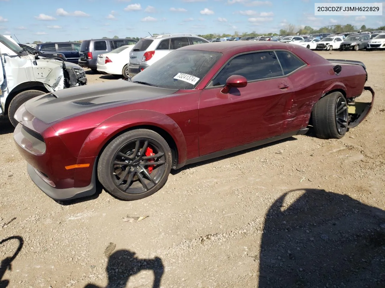 2021 Dodge Challenger R/T Scat Pack VIN: 2C3CDZFJ3MH622829 Lot: 73241374