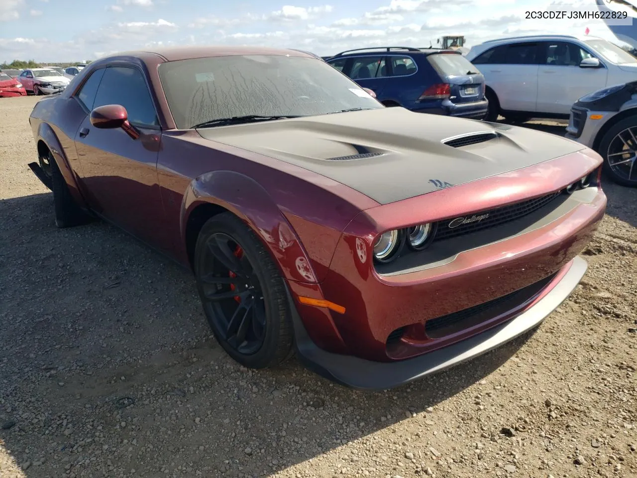 2021 Dodge Challenger R/T Scat Pack VIN: 2C3CDZFJ3MH622829 Lot: 73241374