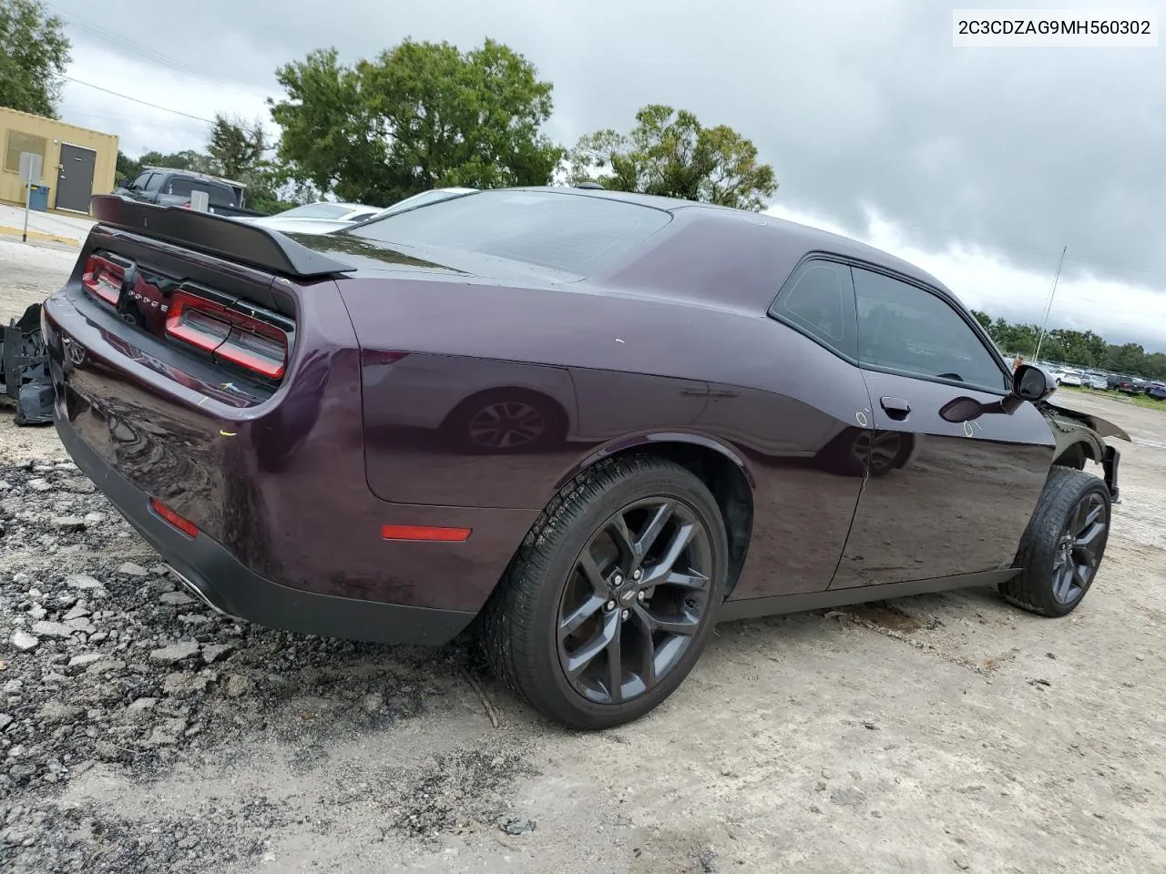 2021 Dodge Challenger Sxt VIN: 2C3CDZAG9MH560302 Lot: 73760954