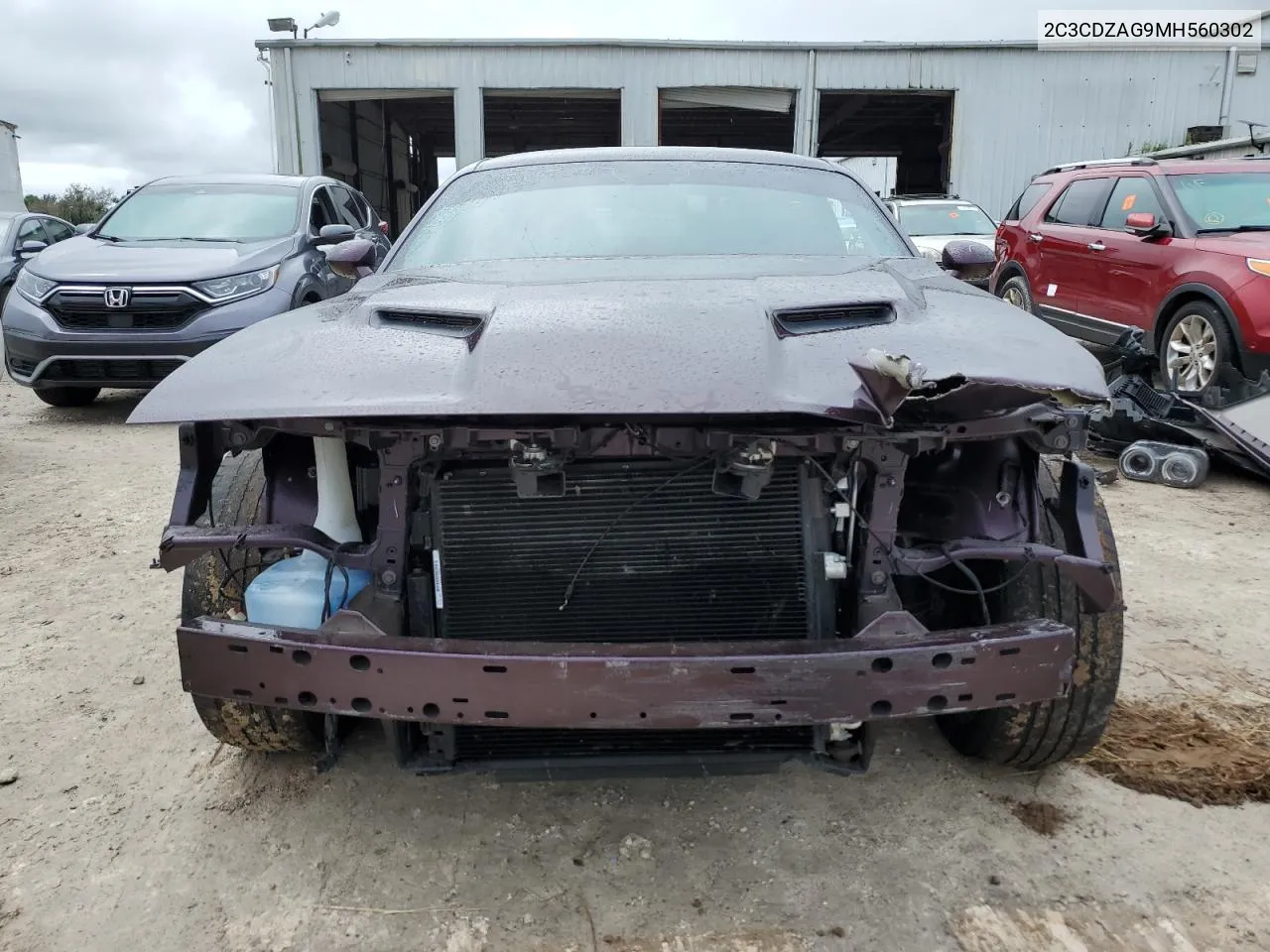 2021 Dodge Challenger Sxt VIN: 2C3CDZAG9MH560302 Lot: 73760954