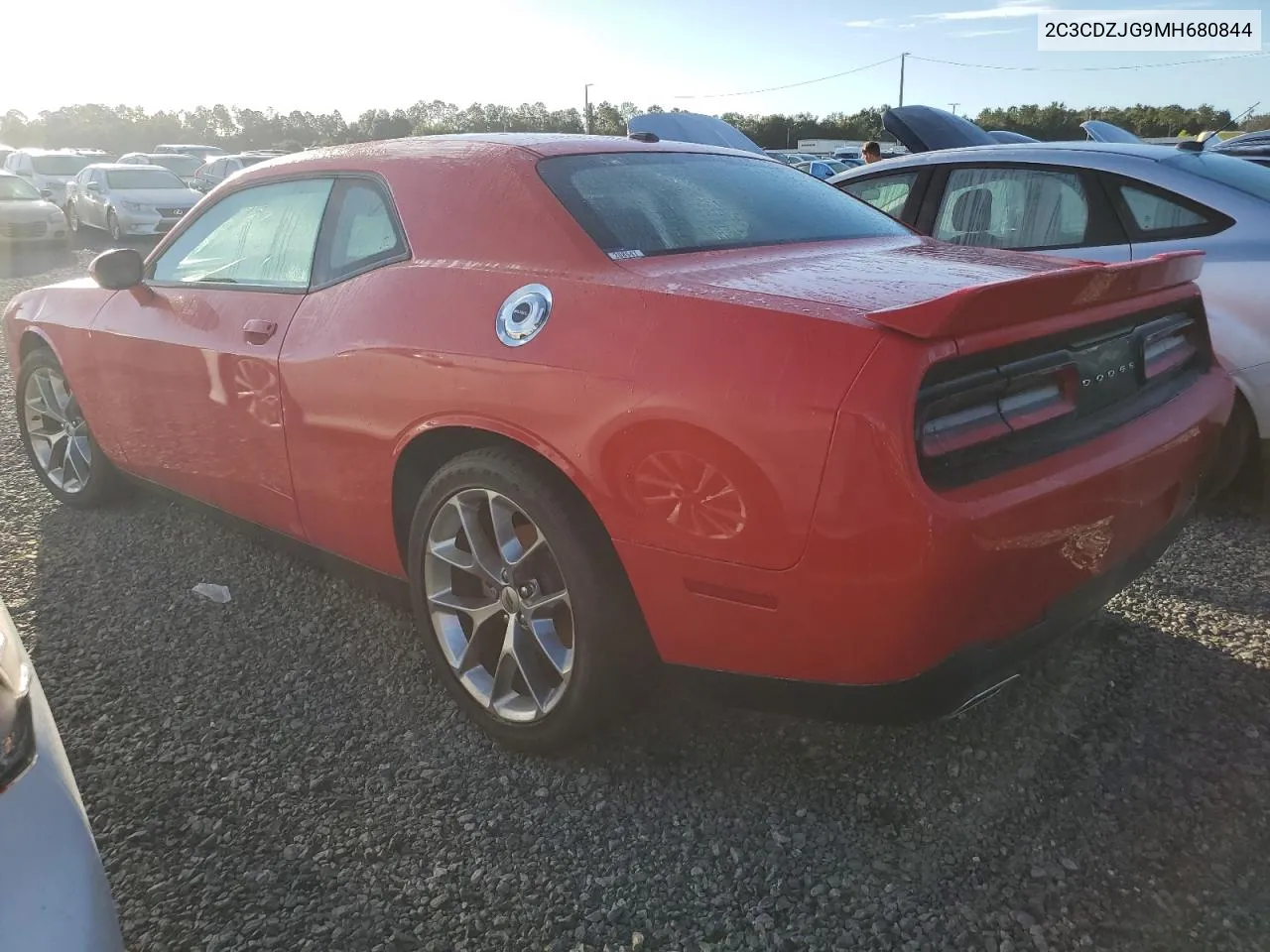 2021 Dodge Challenger Gt VIN: 2C3CDZJG9MH680844 Lot: 73889874