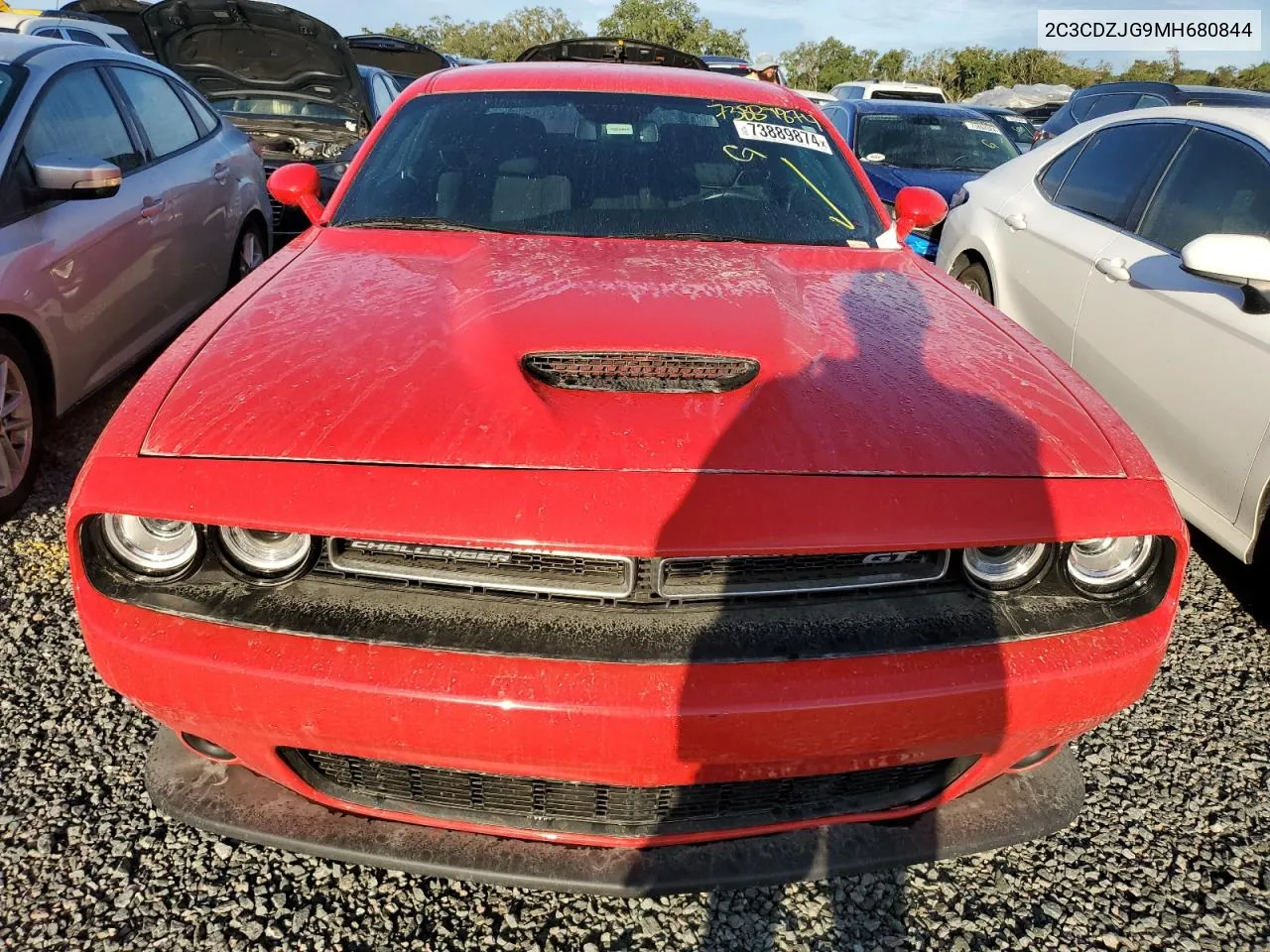 2021 Dodge Challenger Gt VIN: 2C3CDZJG9MH680844 Lot: 73889874