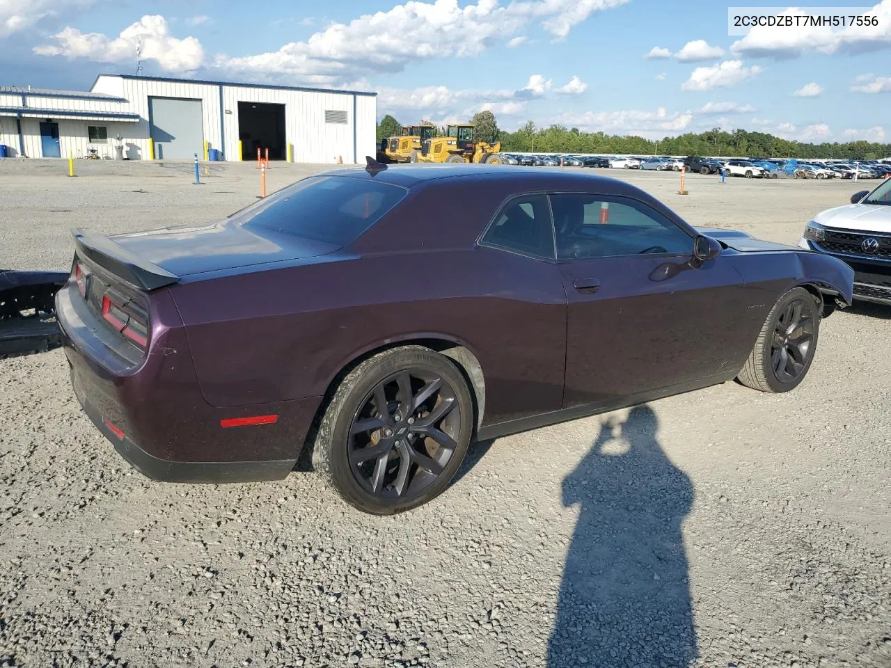 2021 Dodge Challenger R/T VIN: 2C3CDZBT7MH517556 Lot: 73949934