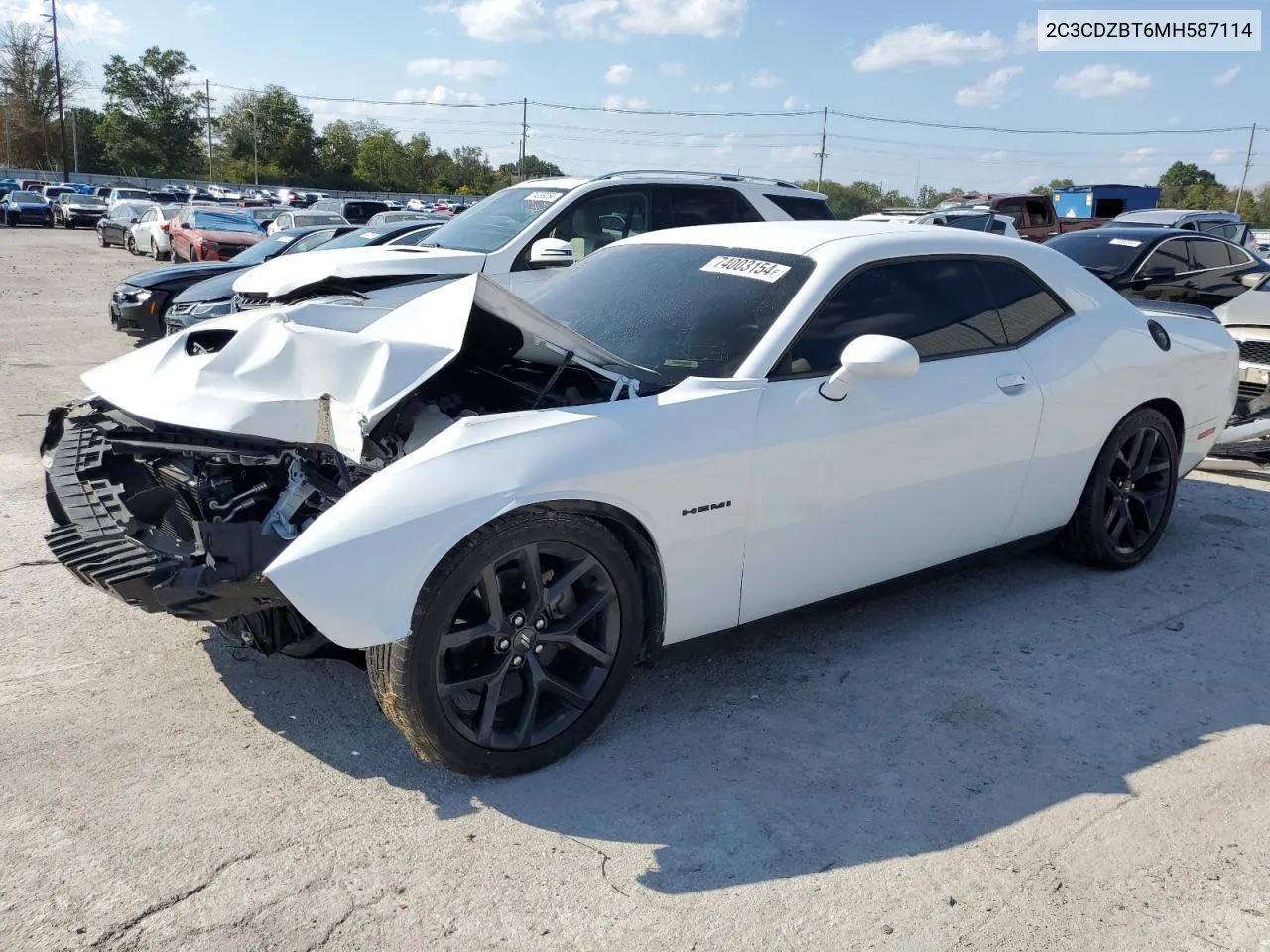 2021 Dodge Challenger R/T VIN: 2C3CDZBT6MH587114 Lot: 74003154