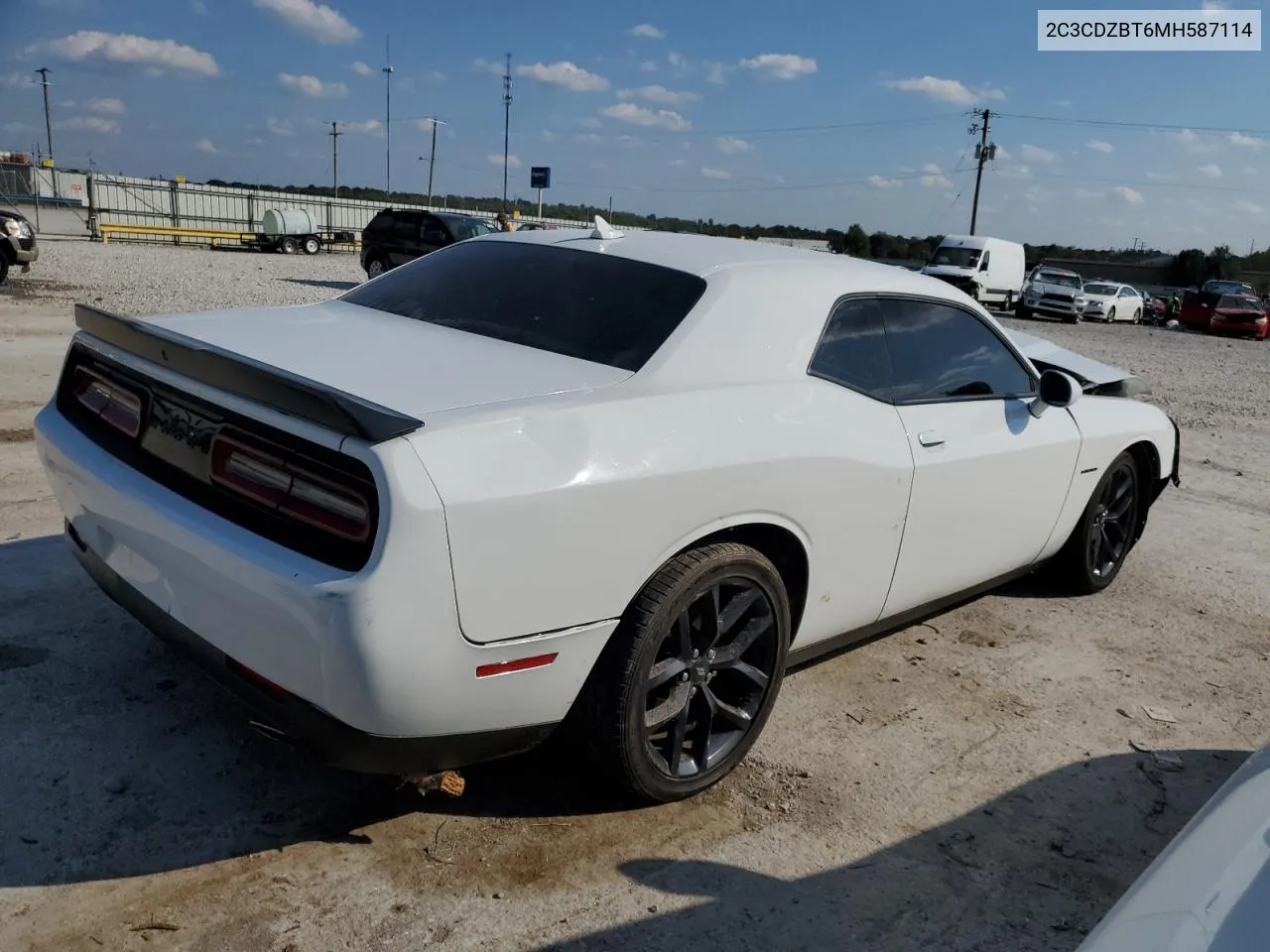 2021 Dodge Challenger R/T VIN: 2C3CDZBT6MH587114 Lot: 74003154