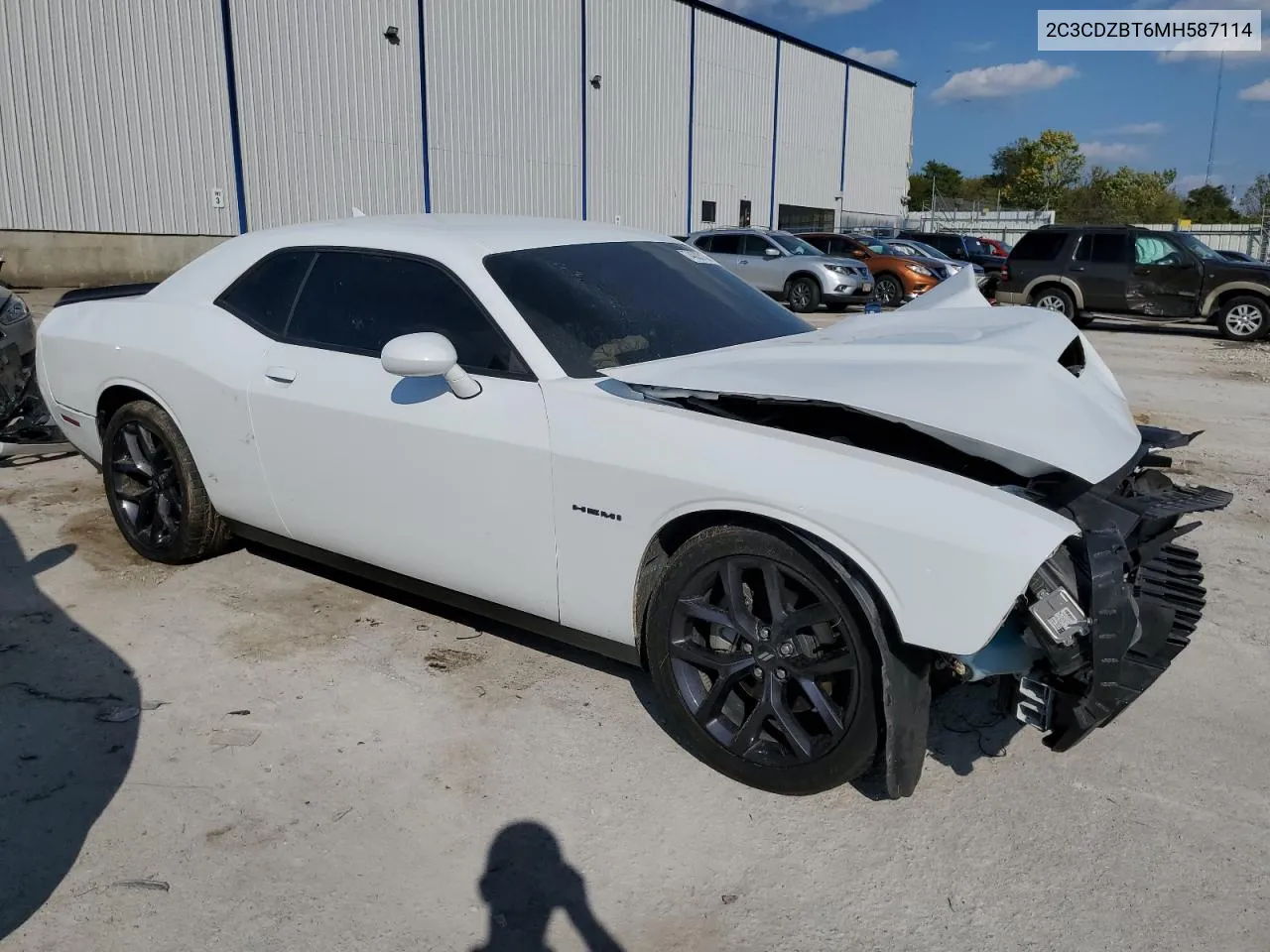 2021 Dodge Challenger R/T VIN: 2C3CDZBT6MH587114 Lot: 74003154