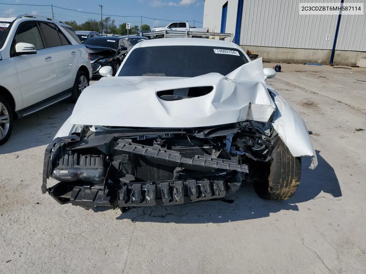 2021 Dodge Challenger R/T VIN: 2C3CDZBT6MH587114 Lot: 74003154