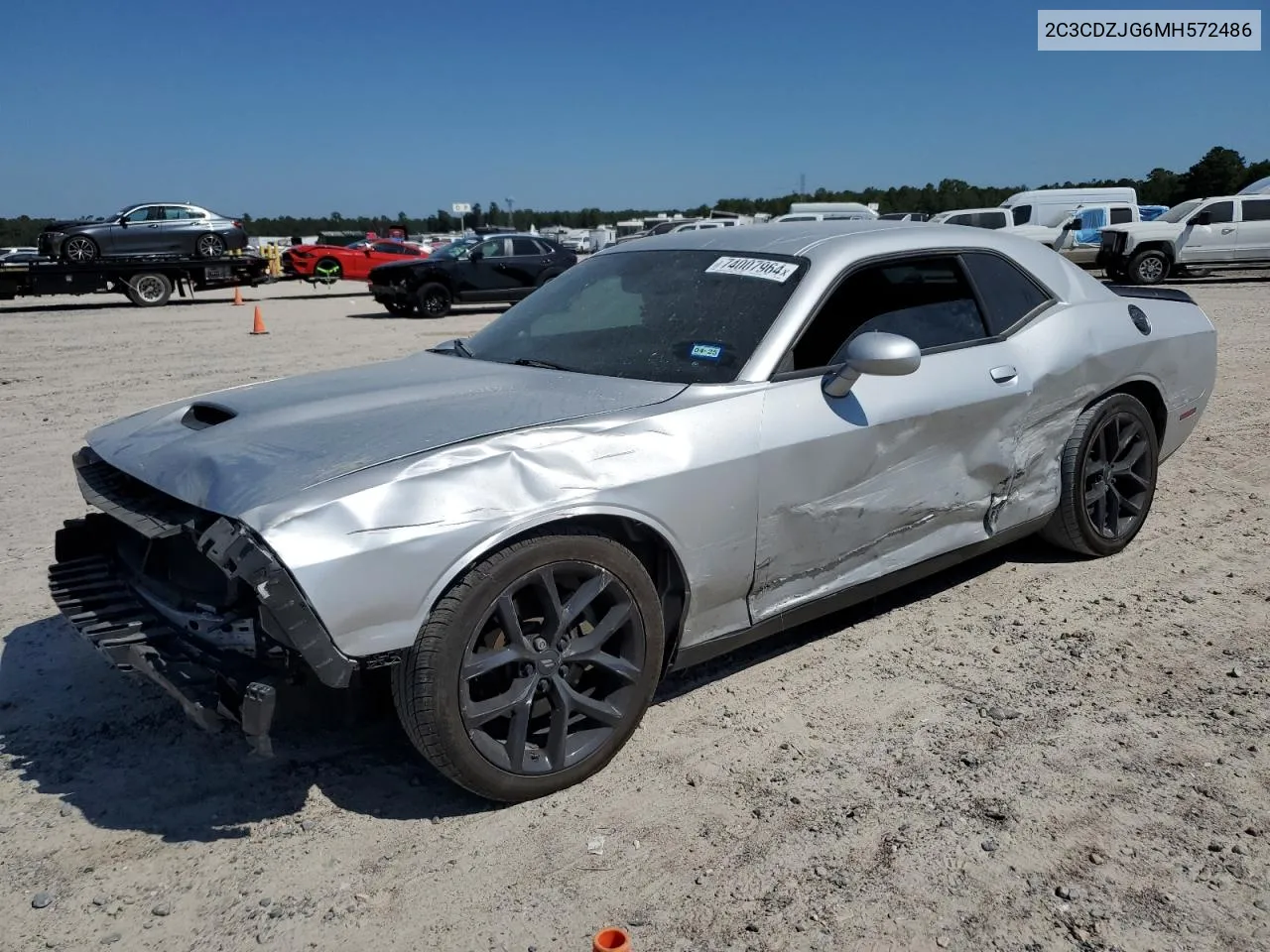 2021 Dodge Challenger Gt VIN: 2C3CDZJG6MH572486 Lot: 74007964