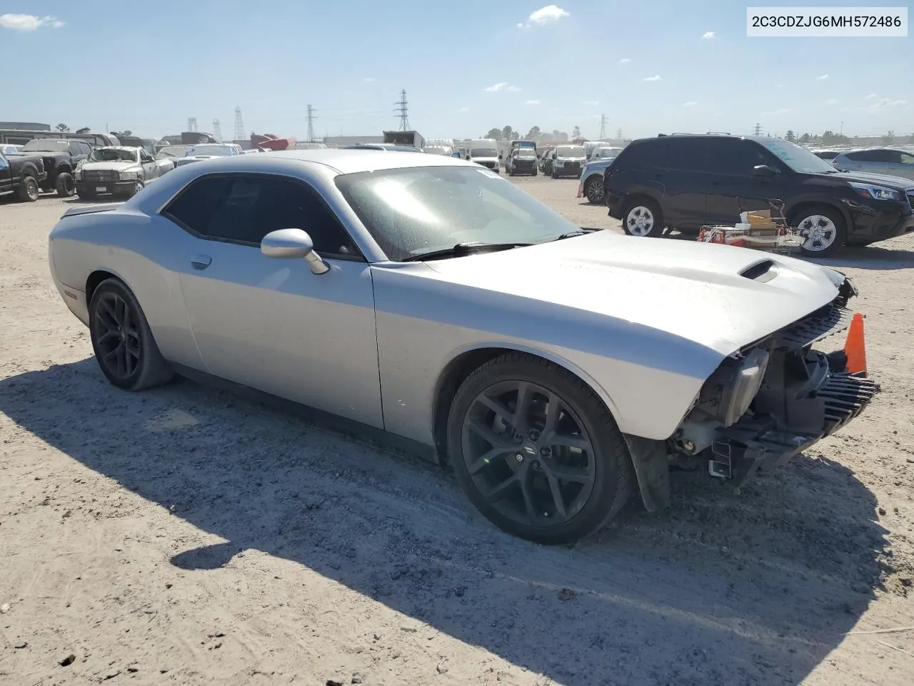 2021 Dodge Challenger Gt VIN: 2C3CDZJG6MH572486 Lot: 74007964