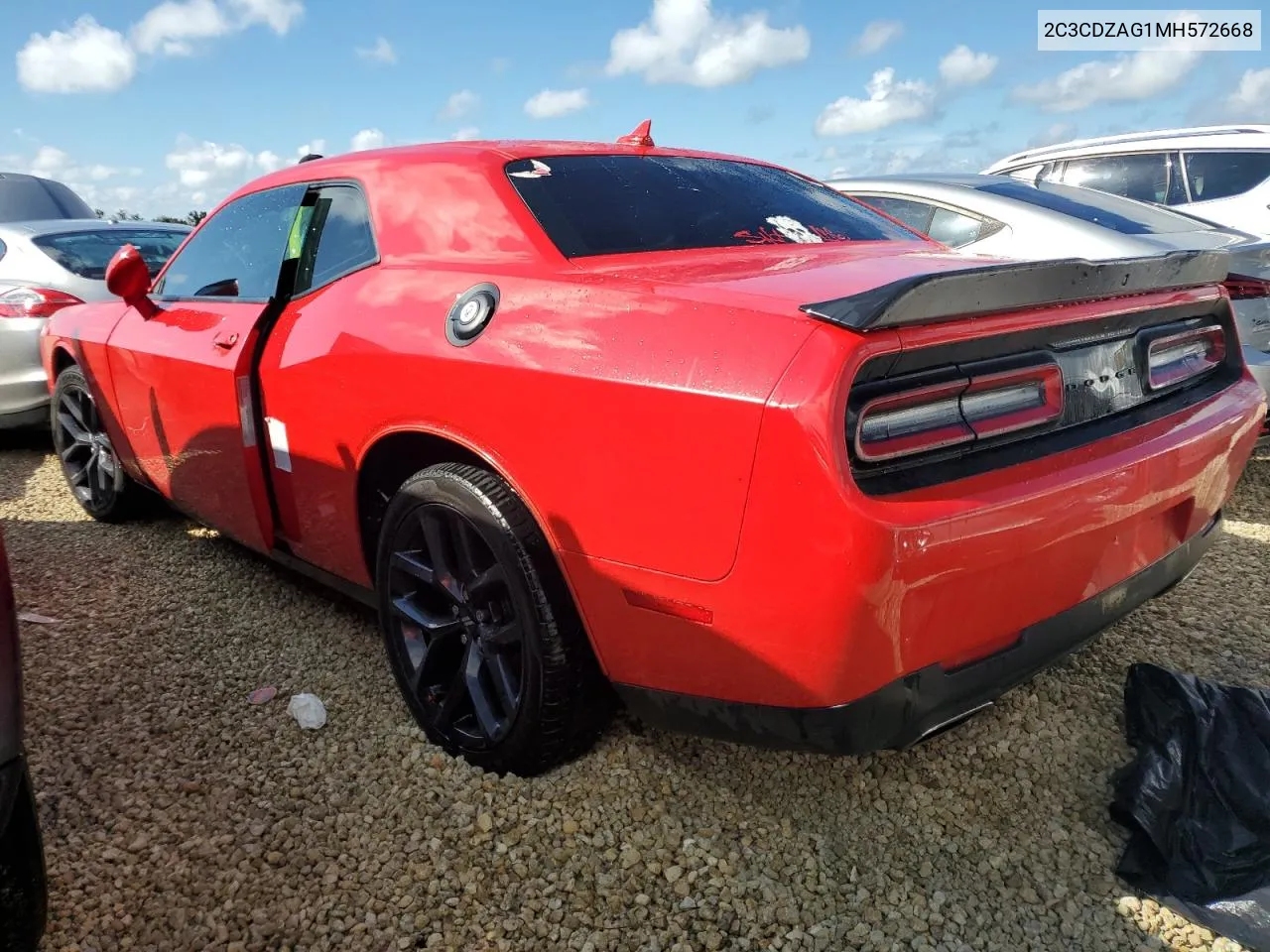 2C3CDZAG1MH572668 2021 Dodge Challenger Sxt