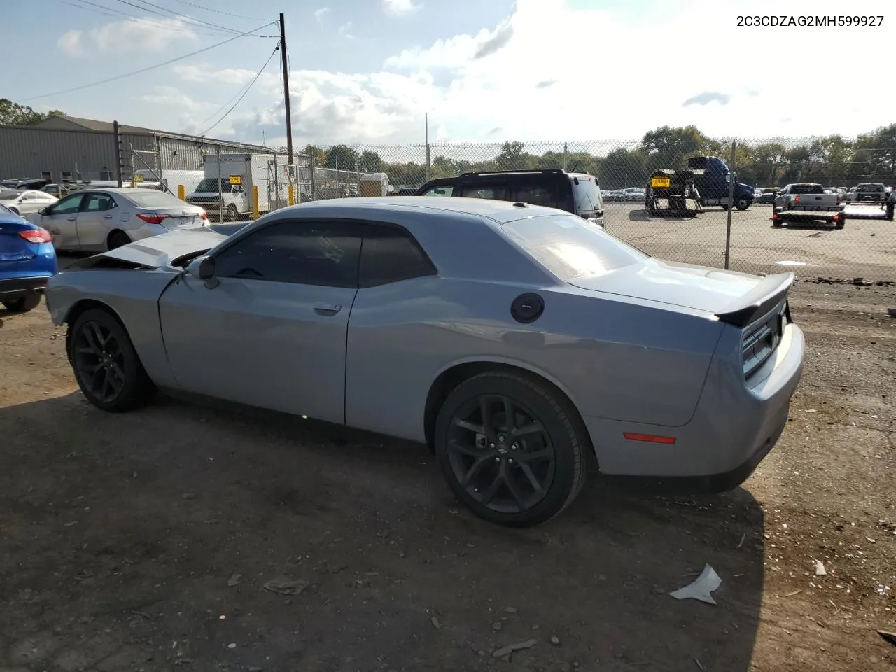 2021 Dodge Challenger Sxt VIN: 2C3CDZAG2MH599927 Lot: 74284934