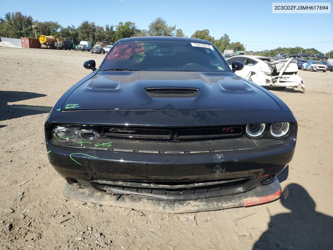 2021 Dodge Challenger R/T Scat Pack VIN: 2C3CDZFJ3MH617694 Lot: 74373214