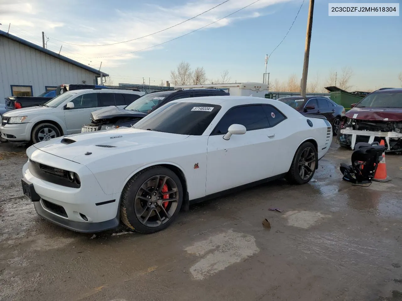 2021 Dodge Challenger R/T Scat Pack VIN: 2C3CDZFJ2MH618304 Lot: 74671374