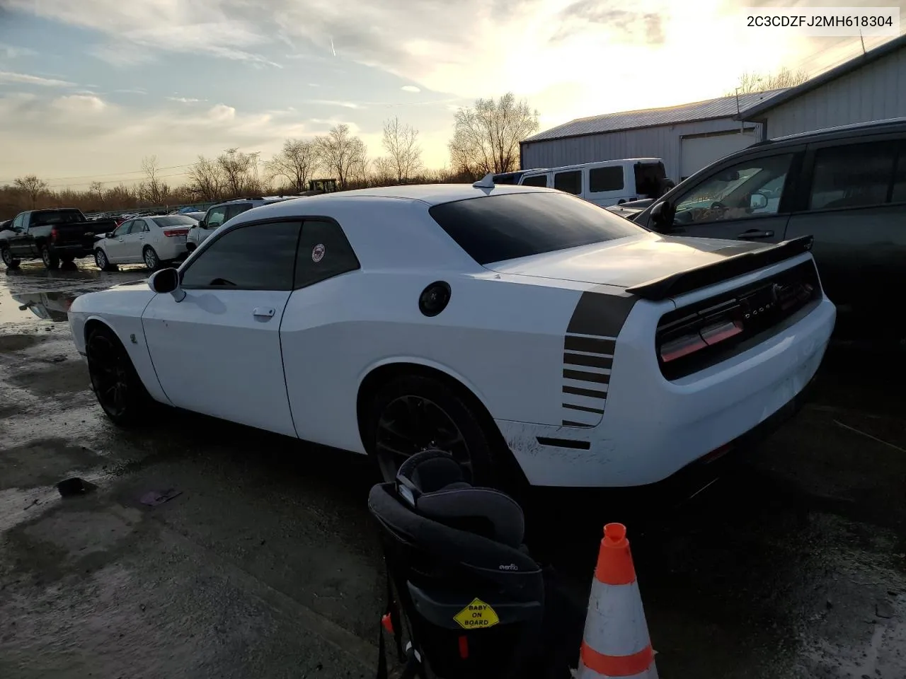 2021 Dodge Challenger R/T Scat Pack VIN: 2C3CDZFJ2MH618304 Lot: 74671374