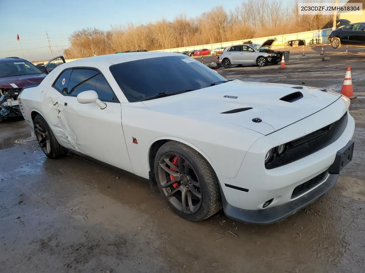 2021 Dodge Challenger R/T Scat Pack VIN: 2C3CDZFJ2MH618304 Lot: 74671374