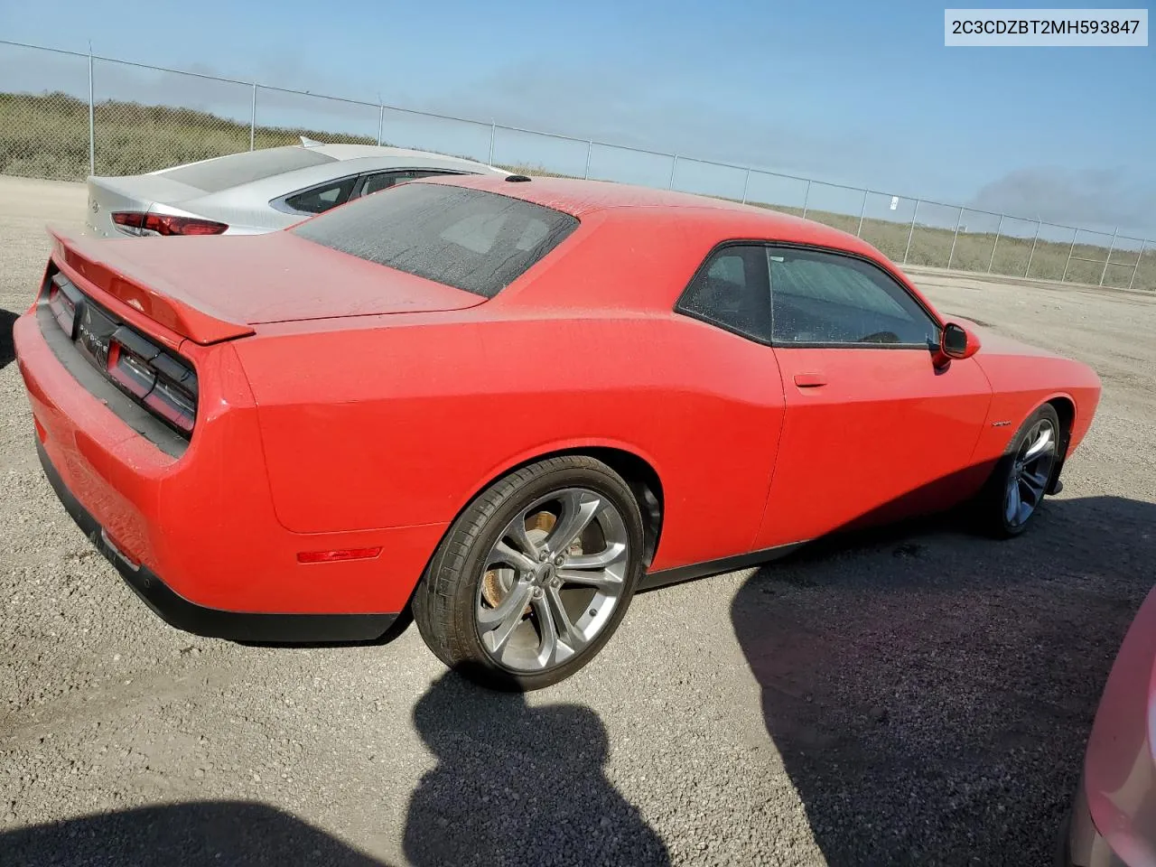 2021 Dodge Challenger R/T VIN: 2C3CDZBT2MH593847 Lot: 74773914