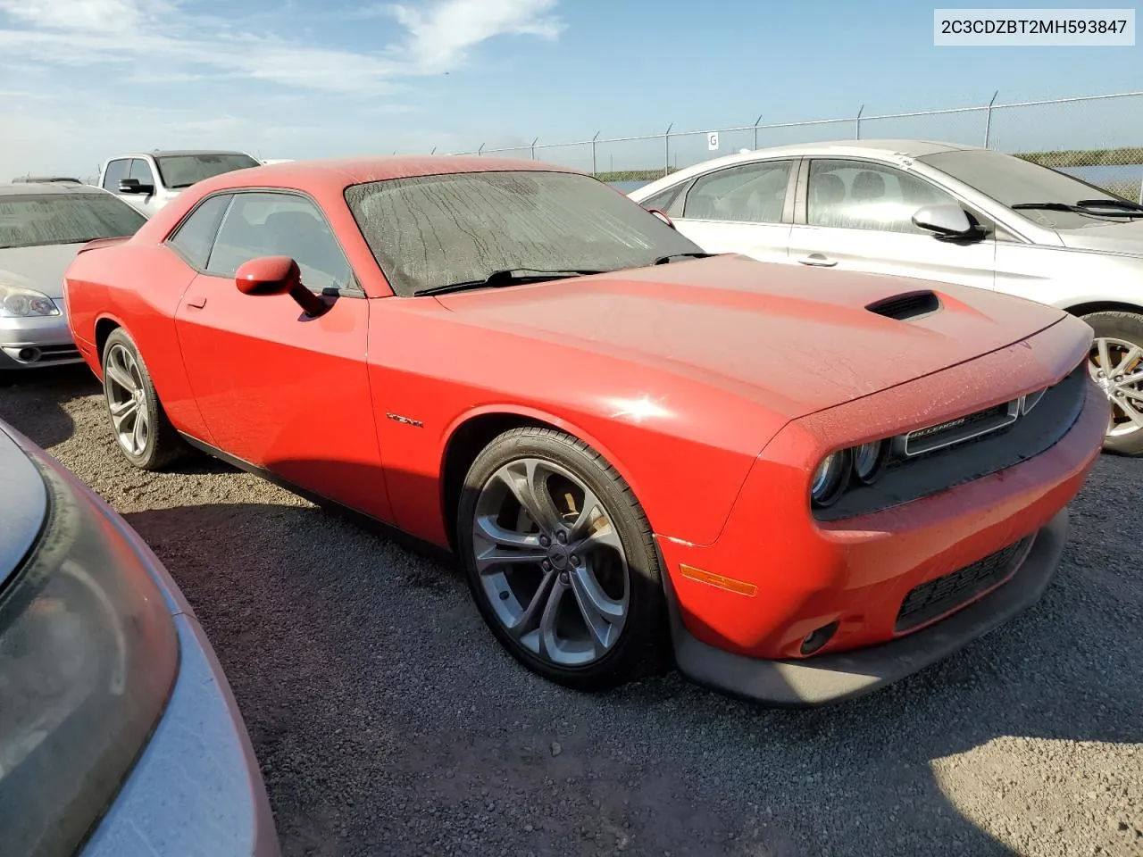 2021 Dodge Challenger R/T VIN: 2C3CDZBT2MH593847 Lot: 74773914