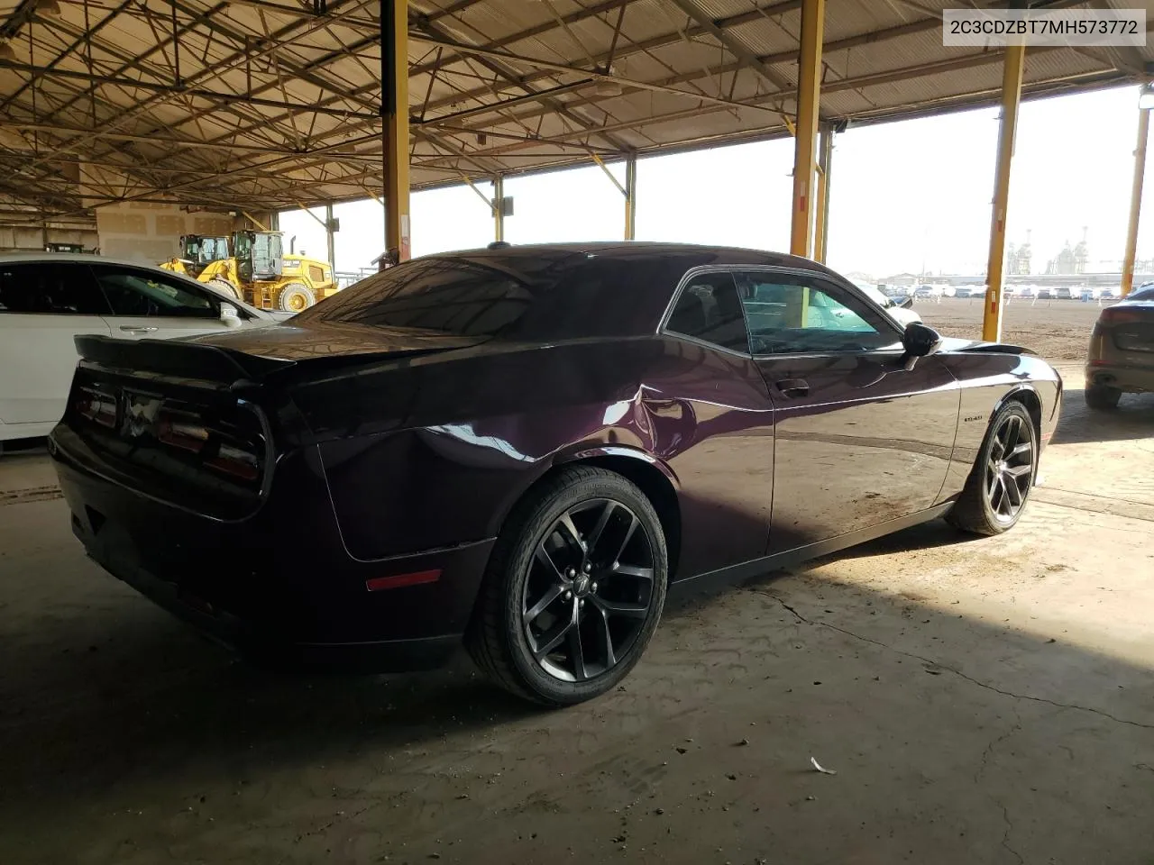 2021 Dodge Challenger R/T VIN: 2C3CDZBT7MH573772 Lot: 74824164