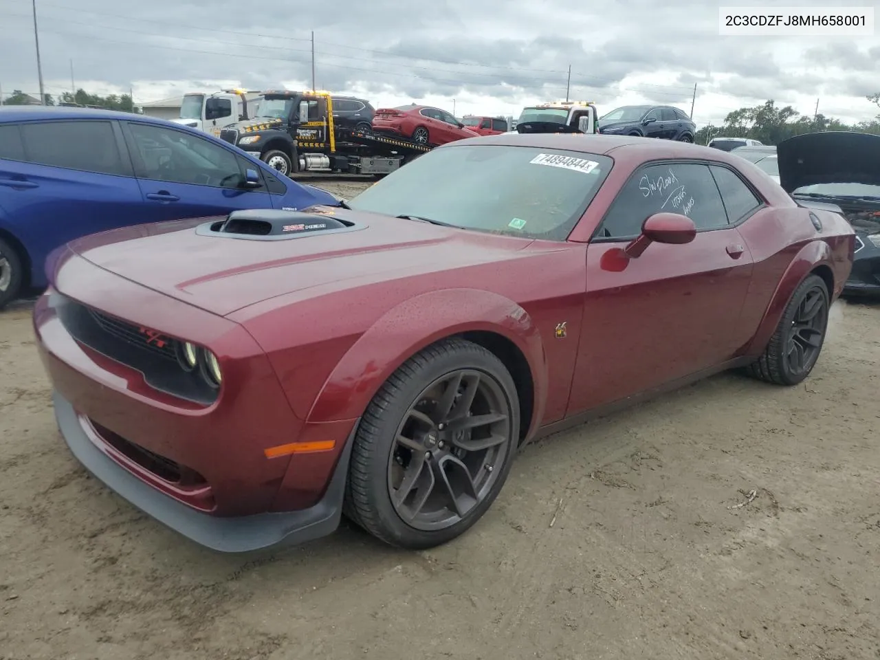 2021 Dodge Challenger R/T Scat Pack VIN: 2C3CDZFJ8MH658001 Lot: 74894844