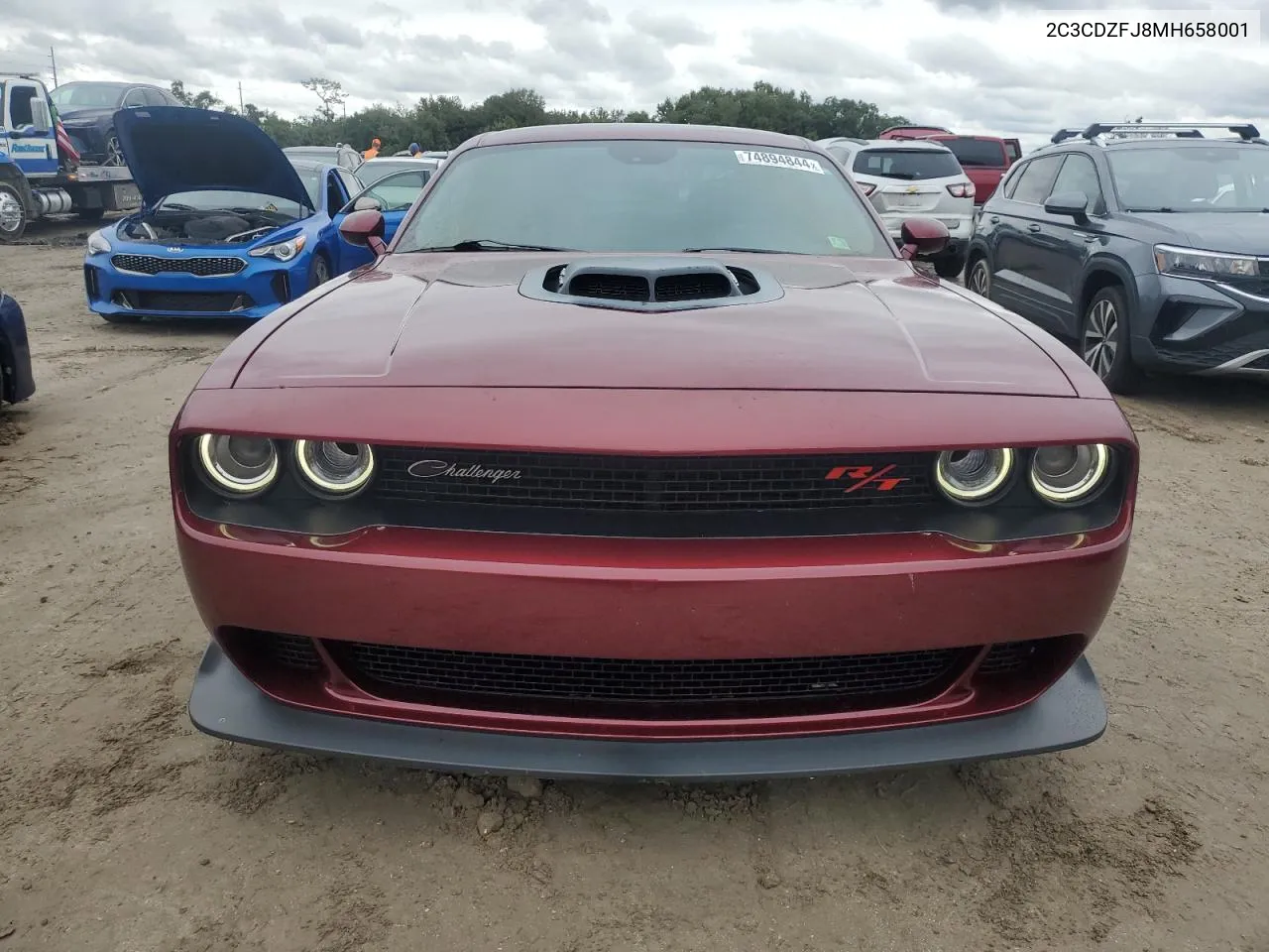 2021 Dodge Challenger R/T Scat Pack VIN: 2C3CDZFJ8MH658001 Lot: 74894844